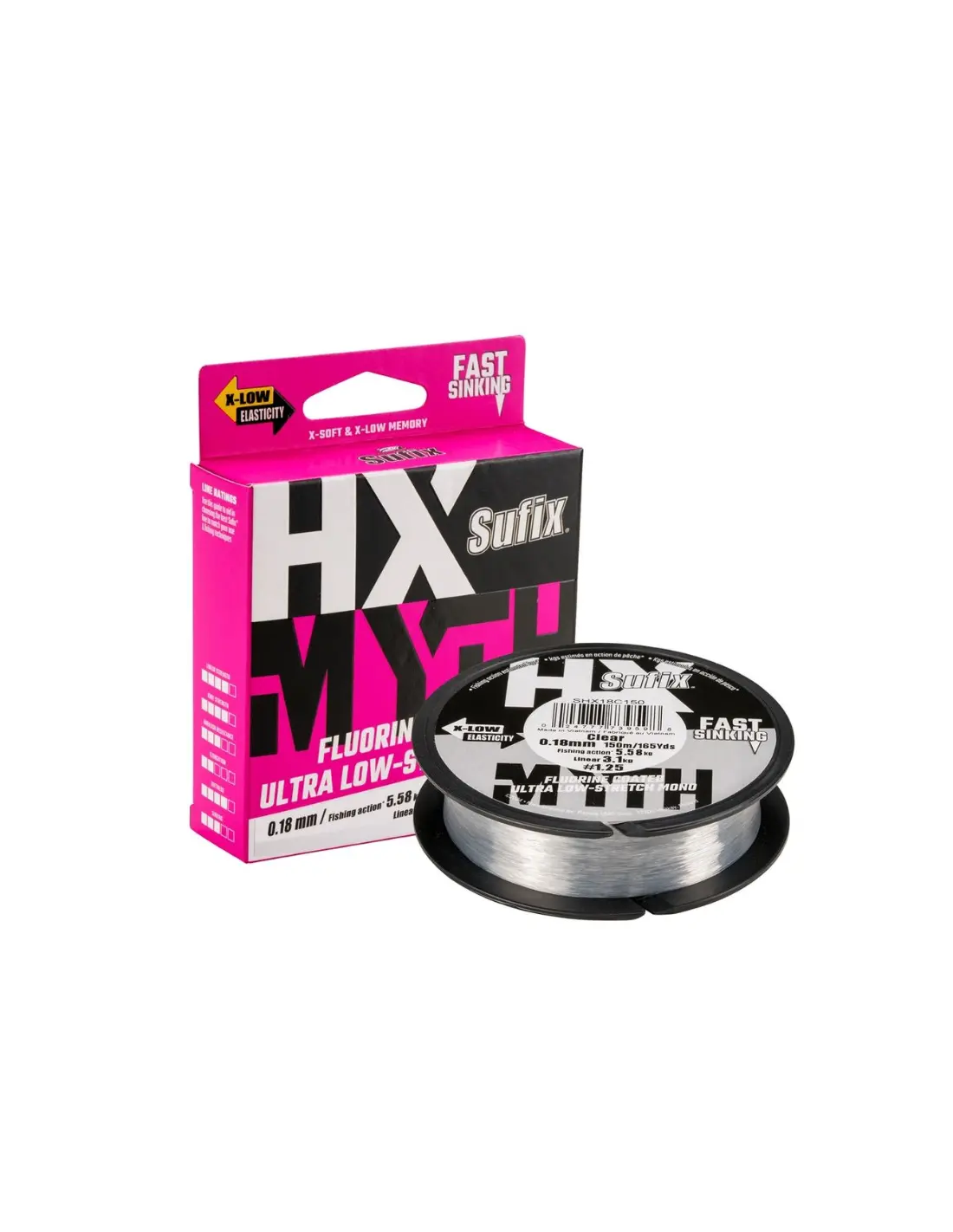 Sufix Hx-myth Clear 300m 0,18mm