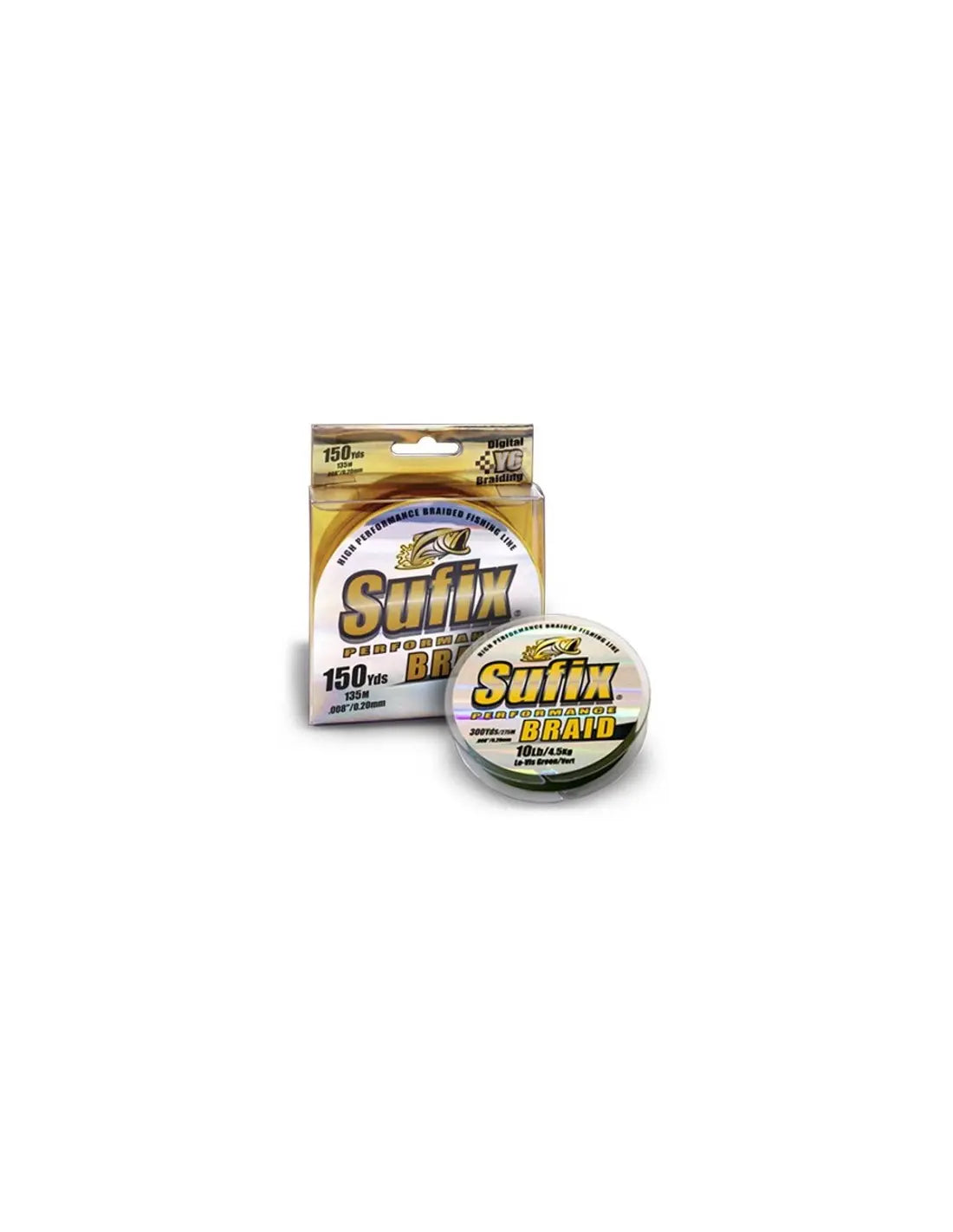 Sufix Performance Braid 0.36mm/27,2kg lo vis green 135m Sufix multifilament (6db/cs)