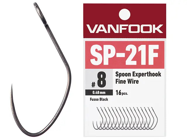 Carlige Vanfook SP-21F Spoon Experthook Fine Wire #6 - 16pcs