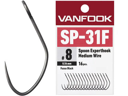 Carlige Vanfook SP-31F Spoon Experthook Medium Wire #8 - 16pcs