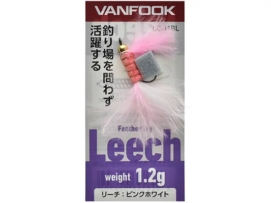 Vanfook Leech LC-11BL 1.2g Pink and White 1.2g Pink and White