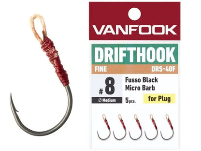 Carlige Vanfook DRS-40F Drifthook Fine Wire Fusso Black Hooks #10