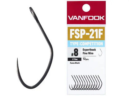 Carlige Vanfook FSP-21F Experthook Competition Fine Wire Hooks #8