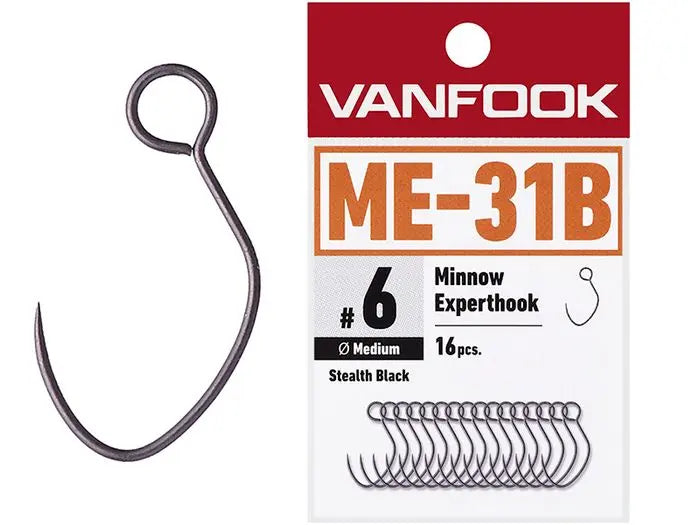 Carlige Vanfook ME-31B Minnow Experthook Medium Wire Barbless #4