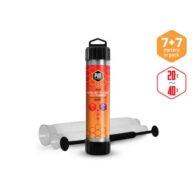 Delphin Pva N’tastic Plasă Cu Tub+tijă Set 2în1 / 7+7 M 25mm + 35mm / Topire lentă