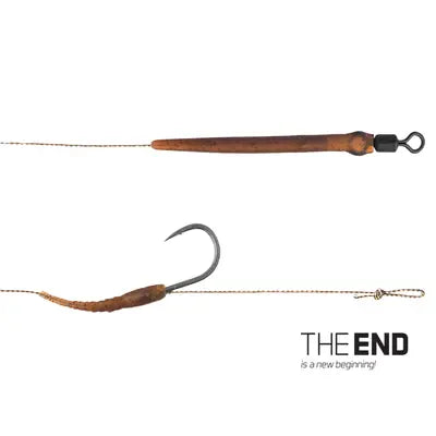 Montură Delphin The End Skin Rig / 2buc 20cm/25lbs/#8