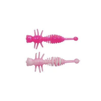 Shad Berkley Pwrbt Pwr Larvae 40mm Pink/White