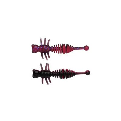 Shad Berkley Pwrbt Pwr Larvae 40mm Slmn Egg Red/Black