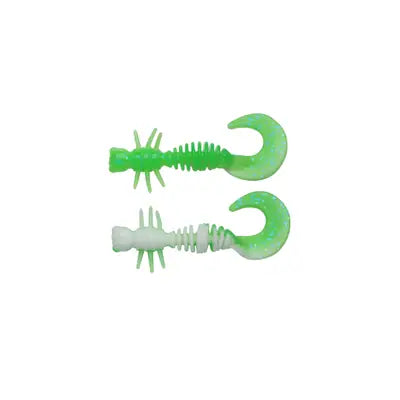 Shad Berkley Pwrbt Pwr Curly 40mm Sprng Grn/White