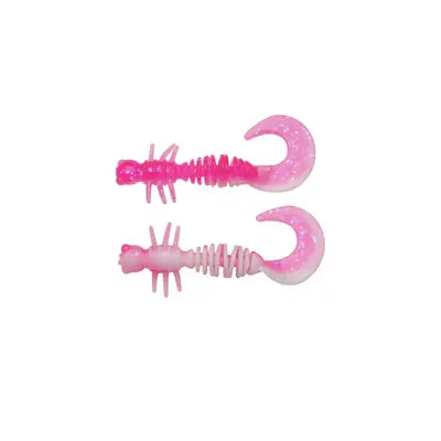 Shad Berkley Pwrbt Pwr Curly 40mm Pink/White