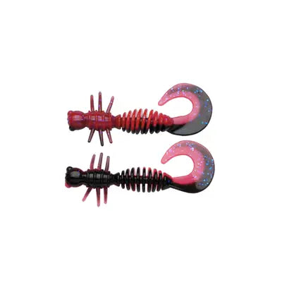 Shad Berkley Pwrbt Pwr Curly 55mm Slmn Egg Red/ Black