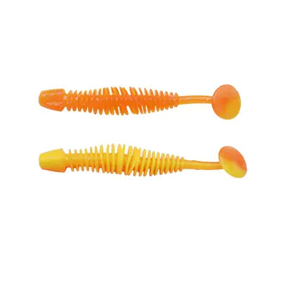 Shad Berkley Pwrbt Pwr Leech 60mmfl Orng/Snsne Ylw