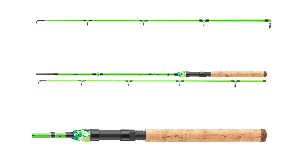 Lanseta Spinning DAIWA 2BUC NINJA X KIDS 1,80M 20-60G GREEN