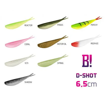 Nălucă Soft Bomb! D-Shot / 5buc 6,5cm/Motor Oil