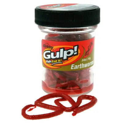 Shad Berkley Gew-Rdw Gulp Extrd Earthworm Red Wglr Qm