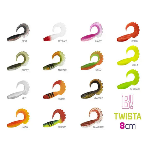 Nălucă Soft Delphin Twista Uvs / 5buc 8cm/AGRESOR