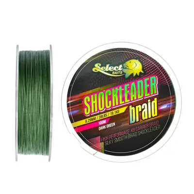 Select Baits Fir Textil Shockleader X8 Braid Dark Green 100m