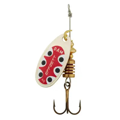 Lingurita Rotativa DAM STANDARD SPINNER 5 12G S SILVER BLCK DOT