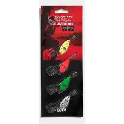 Lingurita Rotativa DAM ASSORTMENT 3PCS SPINNER 3 12G S ZANDER
