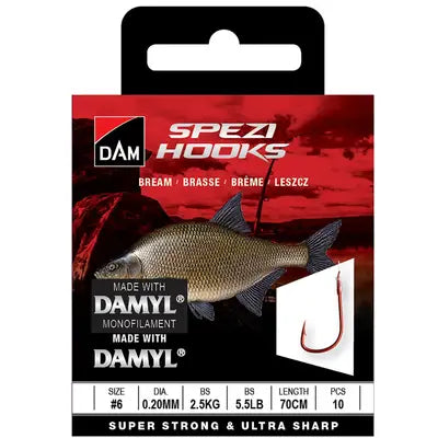 Vobler DAM SPEZI BREAM 14 0.16MM 1.8KG 70CM 10PCS