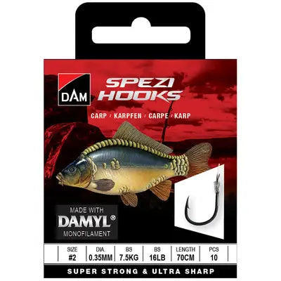 Vobler DAM SPEZI CARP 10 0.22MM 3.2KG 70CM 10PCS
