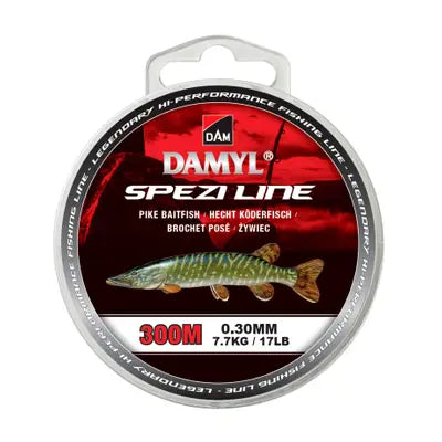 Fir Monofilament DAM DAMYL SPEZI LINE PIKE BF 300M 0.30MM D