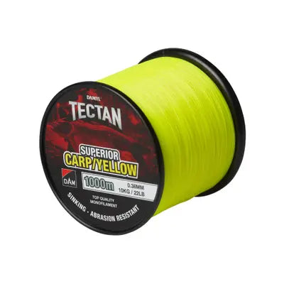 Fir Monofilament DAM TECTAN SUPERIOR CARP 1000M 0.33MM YELLOW