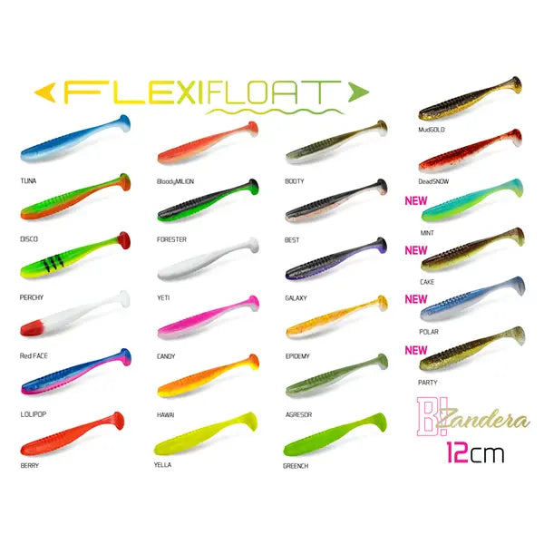 Nălucă Soft Delphin Zandera Flexifloat Uvs / 5buc 12cm/YETI