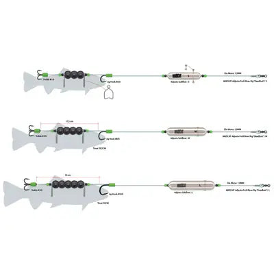 Vobler MADCAT ADJ. PROFI RR DB 180CM1.00MM 2/0 8/0 40G