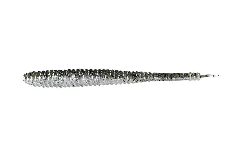 Jackall Shad I Shad 3,8inch Dark Thunder/Clear Silver 5buc/Pl
