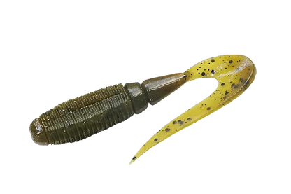 Jackall Shad Rhythm Grub 2,4inch Green Pumpkin Pepper 4buc/Pl