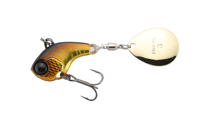Jackall Spinner Deracoup 1/4oz Silver Powder Gold&amp;black