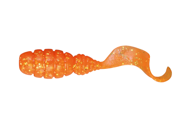 Jackall Vierme Goodmeal Grub 1,5inch Orange Gold Flake 8buc/Pl
