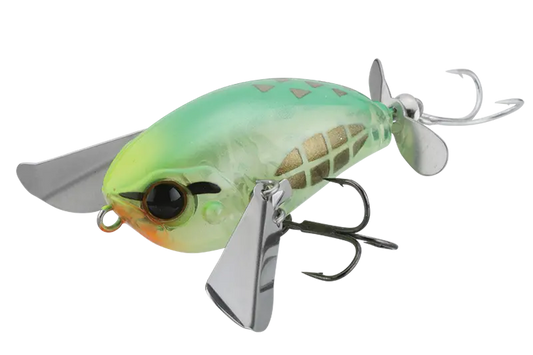Jackall Vobler Micro Pompadour 4,2cm/6,5g Chart. Glass Hopper