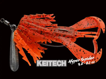 Keitech Hyper Spider Green Pumpkin Chartreuse 401 8.1cm