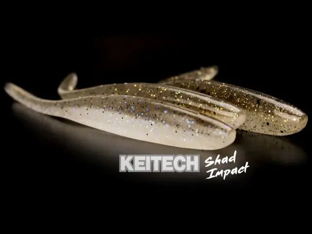 Keitech Shad Impact Green Pumpkin Chartreuse 401 10cm