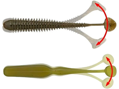 Naluca Soft Keitech Swing Bait Ginger Shrimp 532 7.1cm
