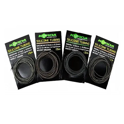 Korda Tub Silicon Verde M D=0,7mm/L=1,5m.