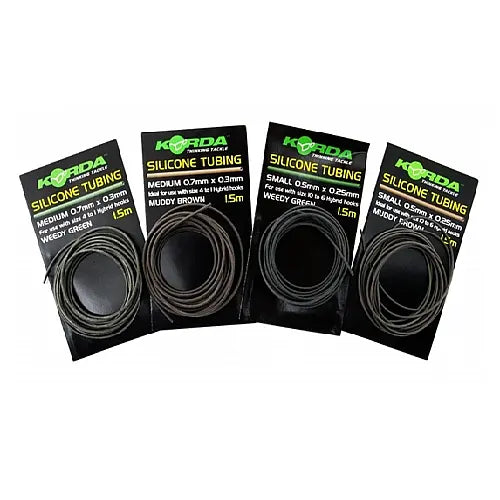 Korda Tub Silicon Verde S D=0,5mm/L=1,5m.