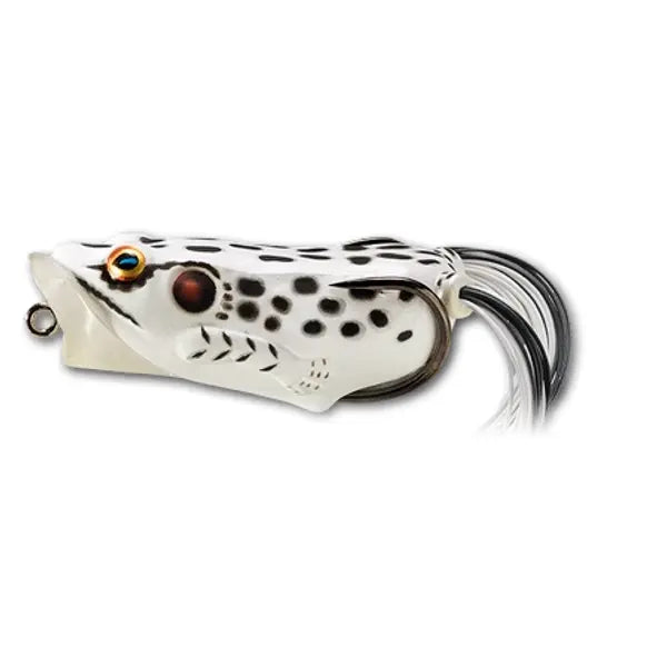Live Target Hollow Body Frog Popper 5,5cm/11g Albino/White