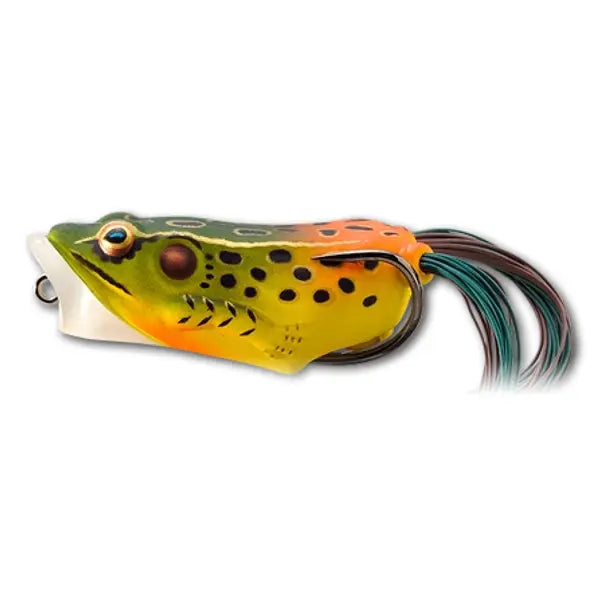 Live Target Hollow Body Frog Popper 5,5cm/11g Emerald/Red
