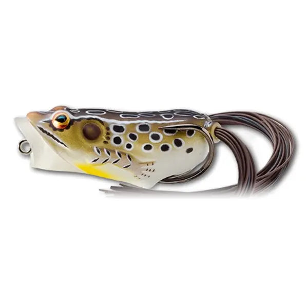 Live Target Hollow Body Frog Popper 6,5cm/14g Tan/Brown