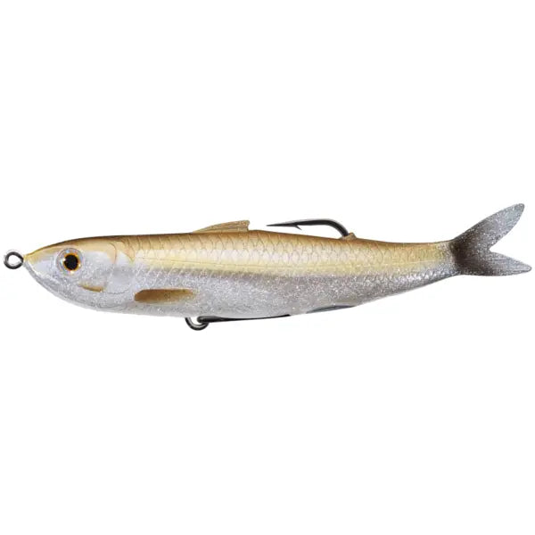 Live Target Hollow Body Shiner Walking Bait 11,5cm/14g Amber/Silver Flake
