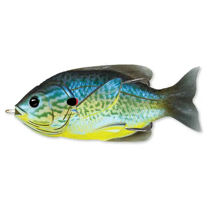 Live Target Hollow Body Sunfish Walking Bait 9cm/18g Floating Blue/Yellow Pump