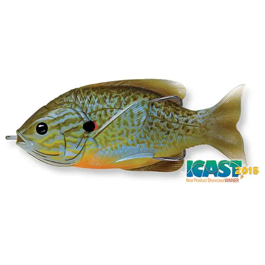 Live Target Hollow Body Sunfish Walking Bait 9cm/18g Floating Natural/Blue Pump