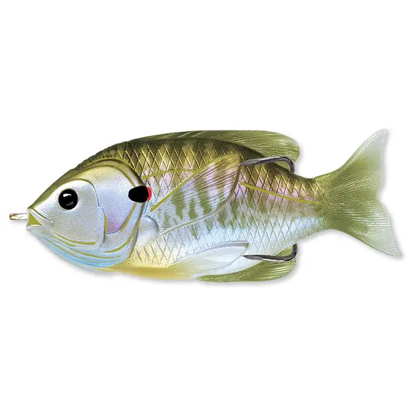 Live Target Hollow Body Sunfish Walking Bait 9cm/18g Floating Natural/Olive Bluegill