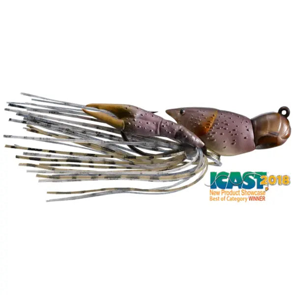 Live Target Hollow Crawfish Jig 4cm/11g 725 Grey/Brown