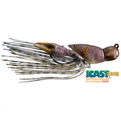 Live Target Hollow Crawfish Jig 4cm/11g 725 Grey/Brown
