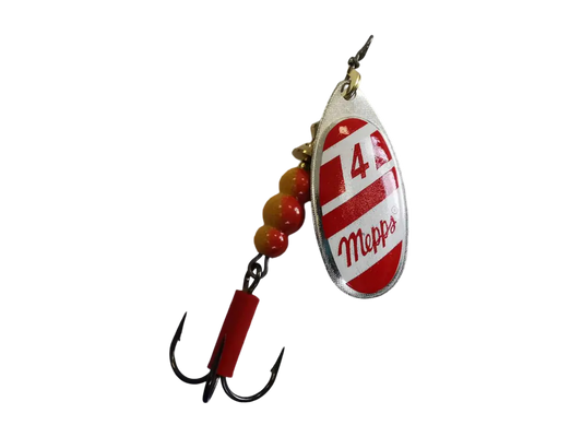 Lingurita Rotativa Mepps Lingurita Rotativa Blanc Rouge 9,0g/Argint