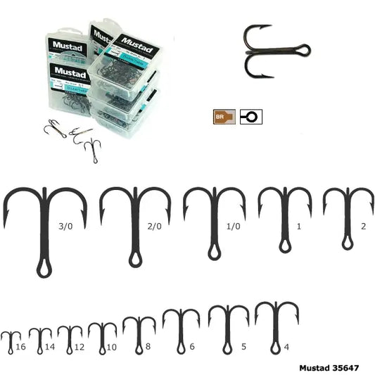 Mustad Ancora Tripla Bronz,rotunda .